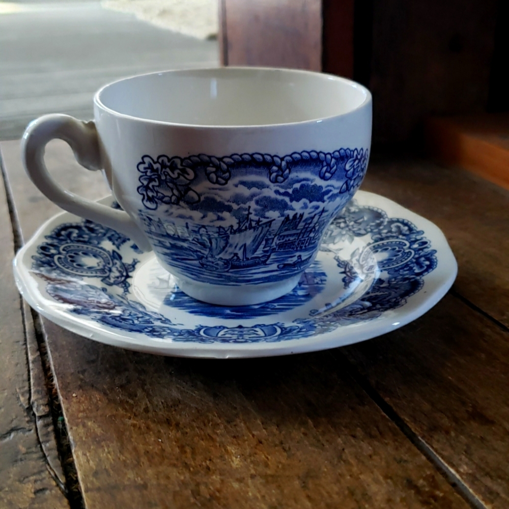Antique Tea Cup & Platter